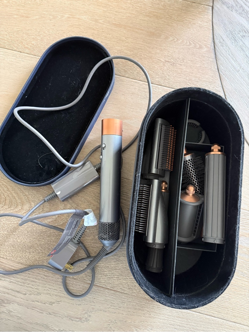 Dyson Grey and Copper Hair Styling Set with Case
